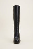 Xti Footwear - High Heel Boots Vamp Detail - Black Matte