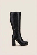 Xti Footwear - High Heel Boots Vamp Detail - Black Matte