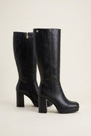 Xti Footwear - High Heel Boots Vamp Detail - Black Matte