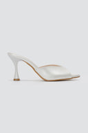 TFP - High Heel Mules - White Pearl