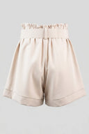 The Fashion Project - High Waist Shorts Belted - Beige