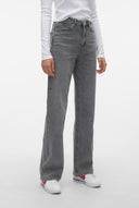 VERO MODA - High Waist Wide Leg Jeans - Charcoal