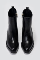 Iris Block Heel Ankle Boots - Black Matte - thefashionproject.gr - IRIS