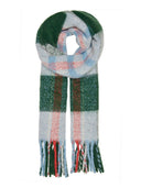 Κασκόλ με print και κρόσσια ONLY 15233748 - Κυπαρισσί - thefashionproject.gr - ONLY