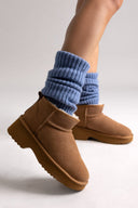 KELARA Fur Lined Ankle Boots - Camel Suede - thefashionproject.gr - KELARA
