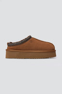 KELARA Fur Lined Winter Slippers - Camel Suede - thefashionproject.gr - KELARA