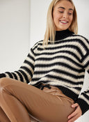 Κολάν δερματίνη με κάθετη ραφή - Caramel - thefashionproject.gr - The Fashion Project