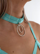 Κορμάκι see through με choker - Μέντα - thefashionproject.gr - The Fashion Project