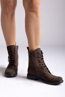 Lace Up Ankle Boots Ragazza 0267 - Brown Suede - thefashionproject.gr - RAGAZZA