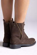 Lace Up Ankle Boots Ragazza 0267 - Brown Suede - thefashionproject.gr - RAGAZZA