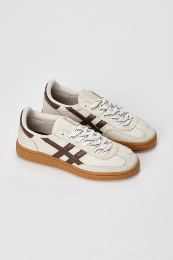 CORINA - Lace Up Sneakers - Beige Matte