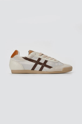 CORINA - Lace Up Sneakers - Beige Matte