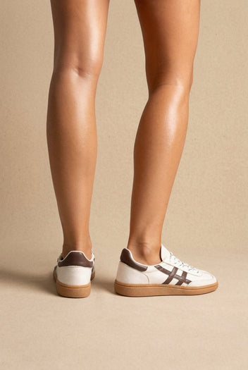 CORINA - Lace Up Sneakers - Beige Matte