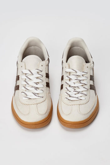 CORINA - Lace Up Sneakers - Beige Matte