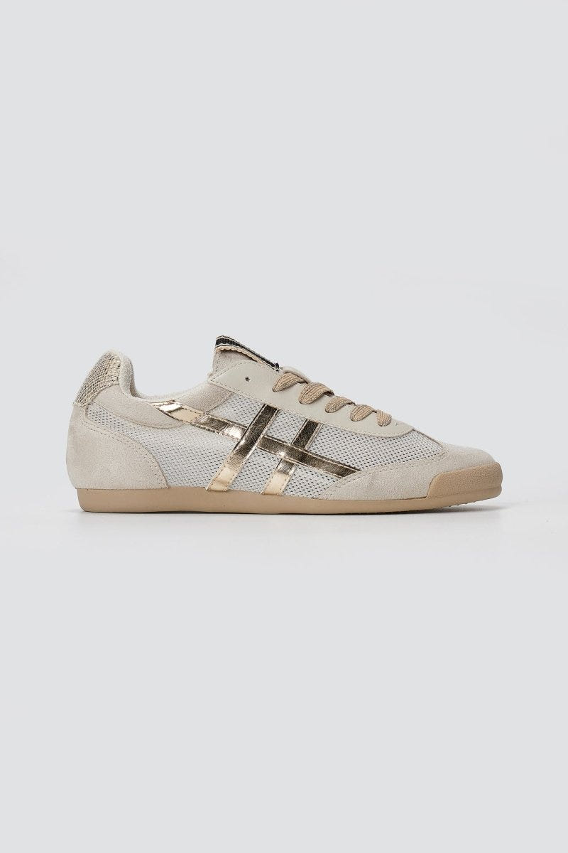 CORINA - Lace Up Sneakers - Gold