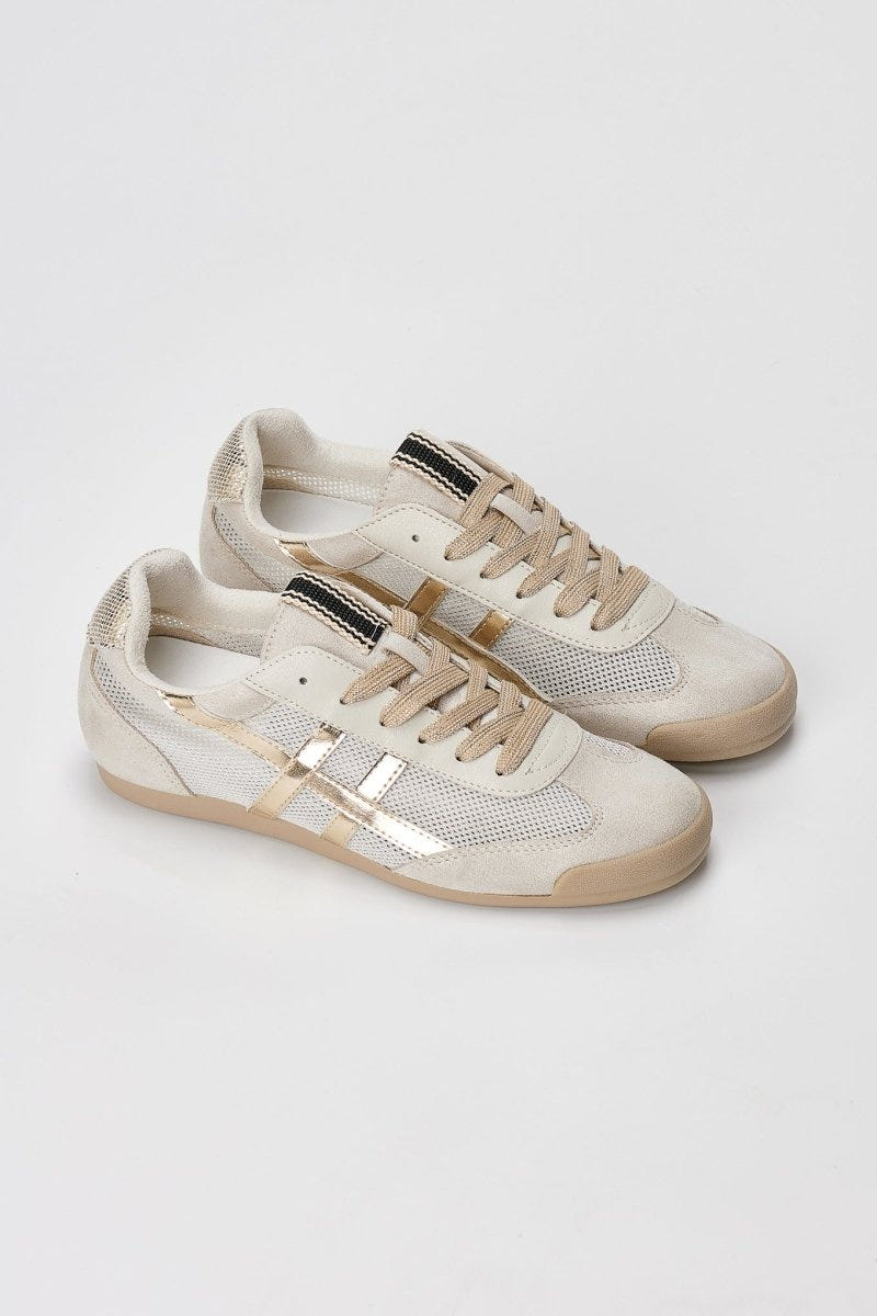 CORINA - Lace Up Sneakers - Gold