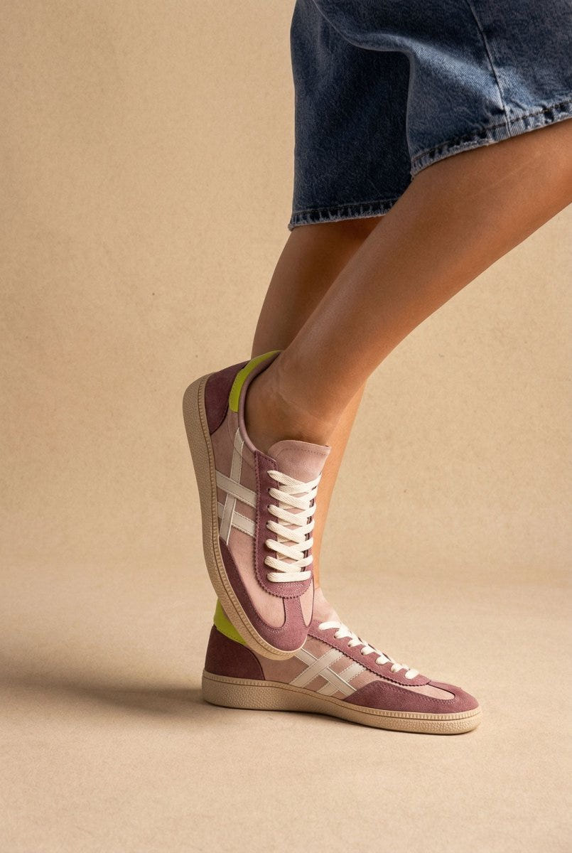 CORINA - Lace Up Sneakers - Lilac Suede