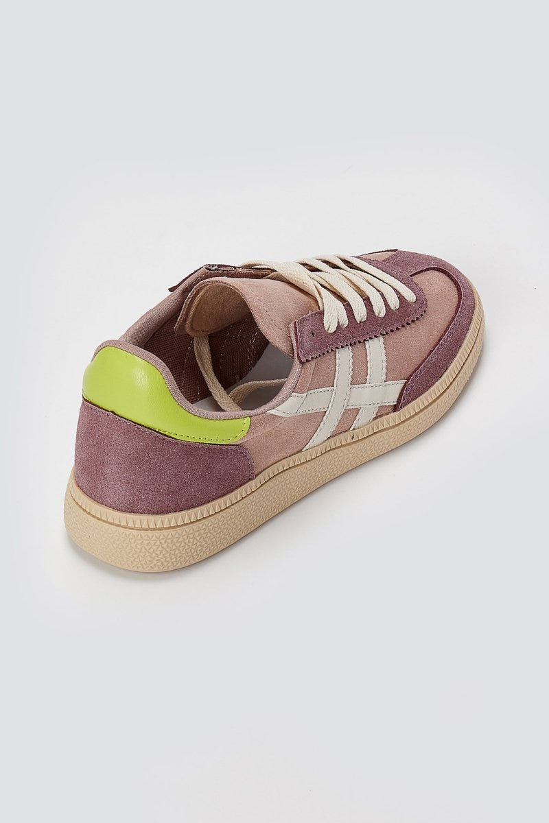 CORINA - Lace Up Sneakers - Lilac Suede
