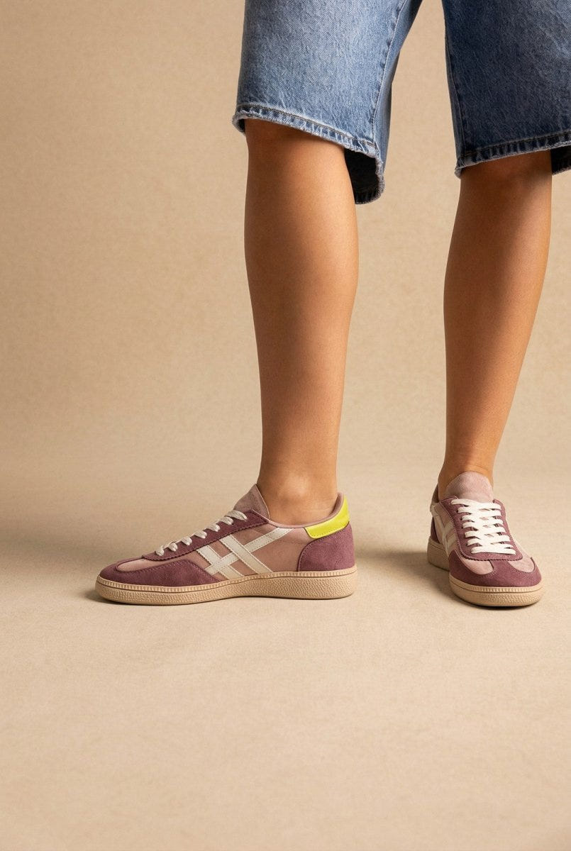 CORINA - Lace Up Sneakers - Lilac Suede