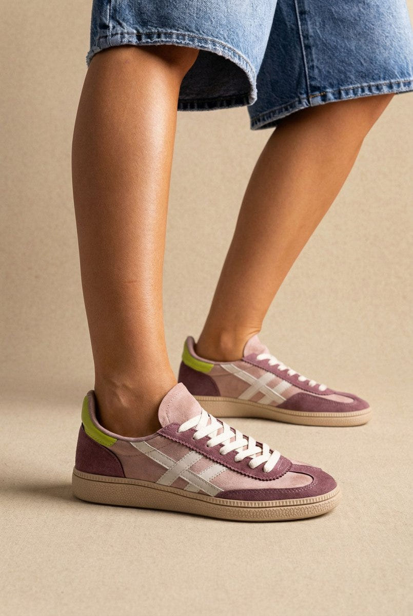 CORINA - Lace Up Sneakers - Lilac Suede