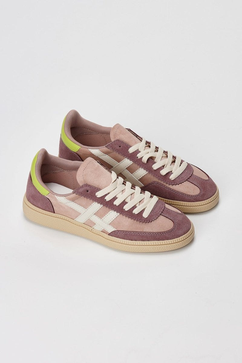 CORINA - Lace Up Sneakers - Lilac Suede