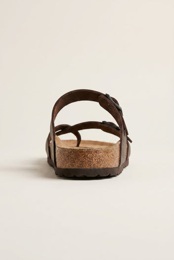 Inter - Bios - Leather Anatomic Sandals - Dark Brown Matte