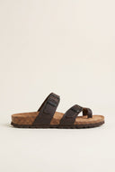 Inter - Bios - Leather Anatomic Sandals - Dark Brown Matte