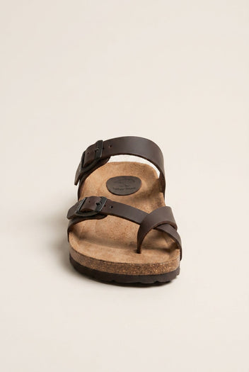 Inter - Bios - Leather Anatomic Sandals - Dark Brown Matte