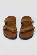 ATENEO - Leather Anatomical Sandals - Khaki