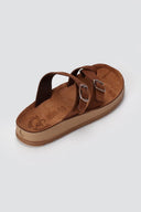 FANTASY SANDALS - Leather Comfort Sandals - Brown Suede