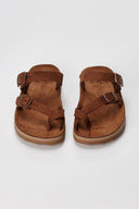 FANTASY SANDALS - Leather Comfort Sandals - Brown Suede