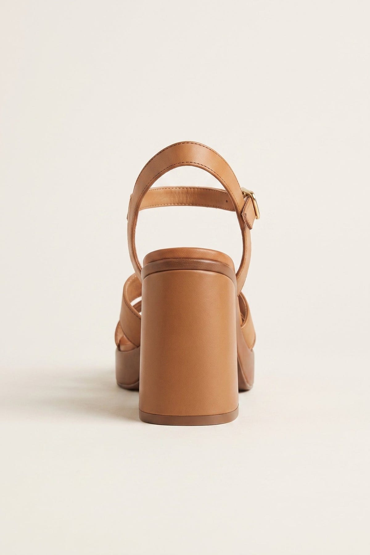 TFP - Leather Cut-out Sandals - Tan