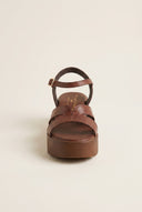 TFP - Leather Cutout Platforms - Brown Matte