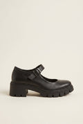 RAGAZZA - Leather Mary Jane Loafers - Black Matte