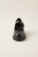 RAGAZZA - Leather Mary Jane Loafers - Black Matte