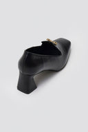 Leather Pumps Iris V Cut - Black Matte - thefashionproject.gr - IRIS