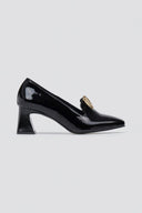 Leather Pumps Iris V Cut - Black Patent - thefashionproject.gr - IRIS