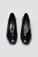 Leather Pumps Iris V Cut - Black Patent - thefashionproject.gr - IRIS
