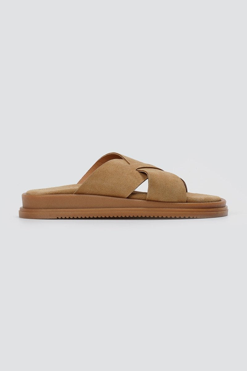 Estil - Leather Sandals - Beige Suede