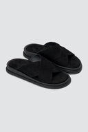 Estil - Leather Sandals - Black Suede