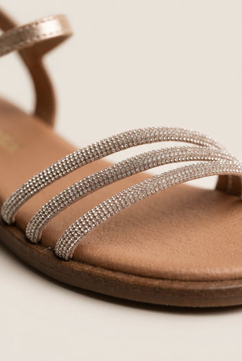 RAGAZZA - Leather Sandals - Champagne Metallic