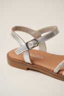 RAGAZZA - Leather Sandals - Silver Metallic