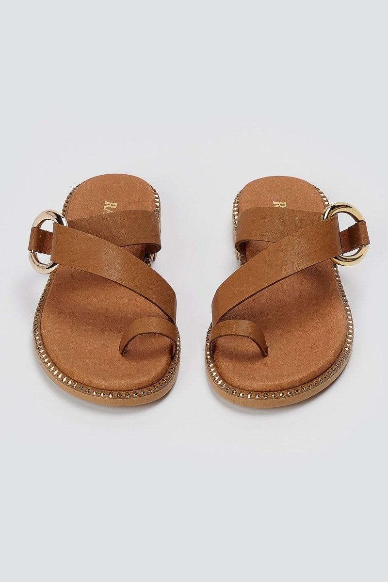 RAGAZZA - Leather Sandals - Tan Matte