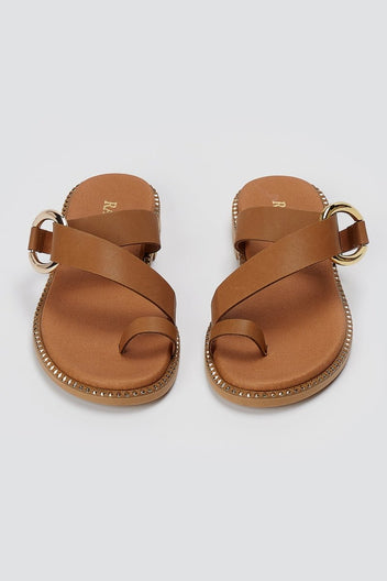 RAGAZZA - Leather Sandals - Tan Matte