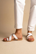 RAGAZZA - Leather Sandals - White Matte