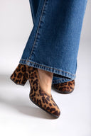 Leopard Print Pumps Block Heel - Leopard Pony - thefashionproject.gr - Stephan