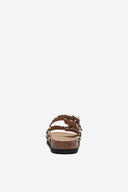 ONLY - Leopard Print Sandals Buckle - Leopard suede