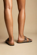ONLY - Leopard Print Sandals Buckle - Leopard suede
