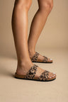 Leopard suede