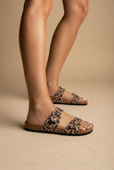 ONLY - Leopard Print Sandals Buckle - Leopard suede